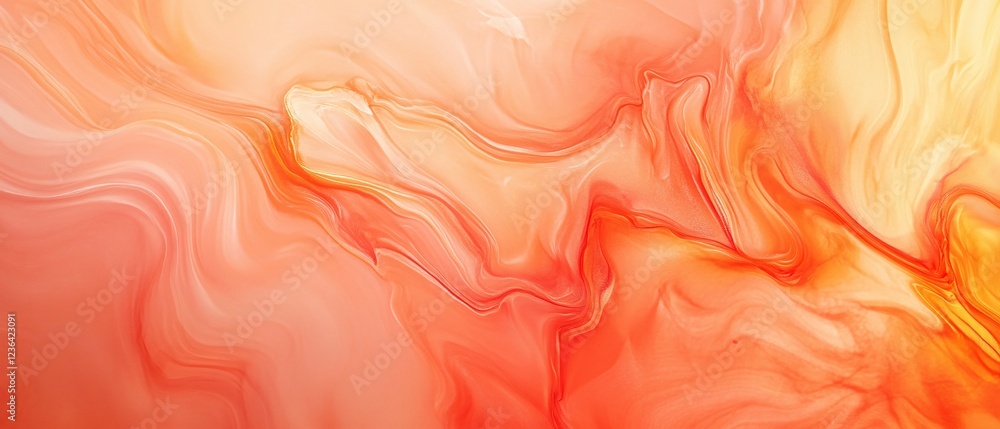 Abstract Swirling Orange and Peach Hues Abstract Swirling Orange and Peach Hues