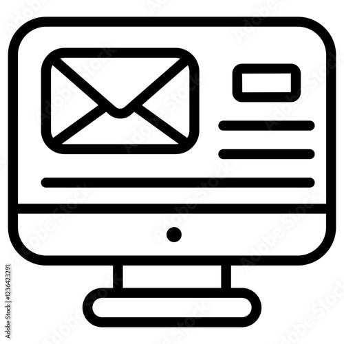 Online E mail icon