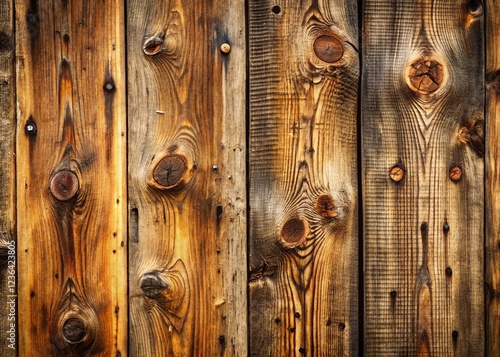 Rustic and Aged: A Weathered Wooden Wall Textured Background photo