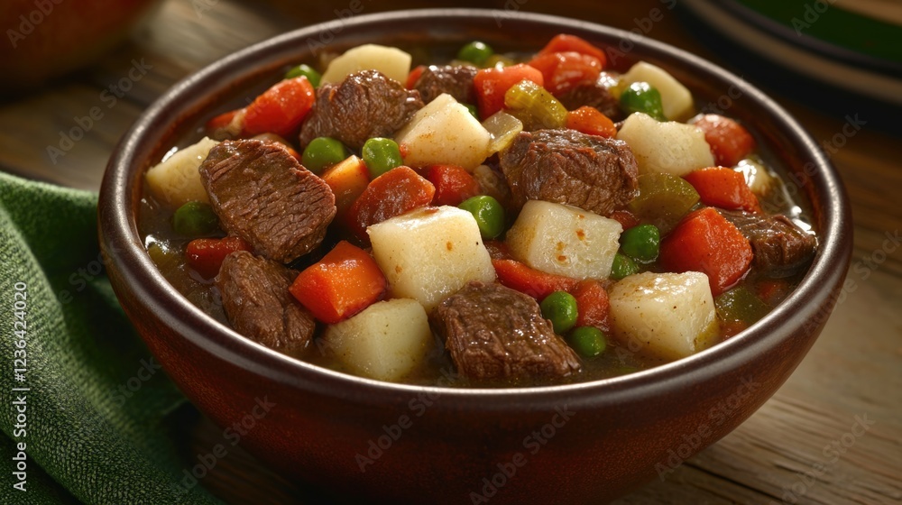 This beef stew is full of fresh vegetables, making for a wholesome and delicious dish that will keep you warm on cold days. This beef stew is full of fresh vegetables, making for a wholesome and delicious dish that will keep you warm on cold days.