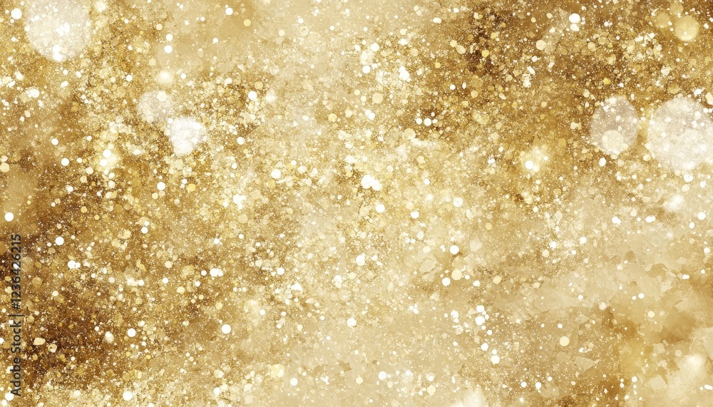 Gold, Vector Background, Painterly Effect, Layered Brush Texture, Brilliant Yellow Shade