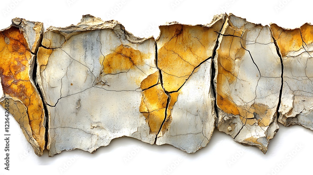 Obraz premium Cracked and Weathered Texture, Abstract Background