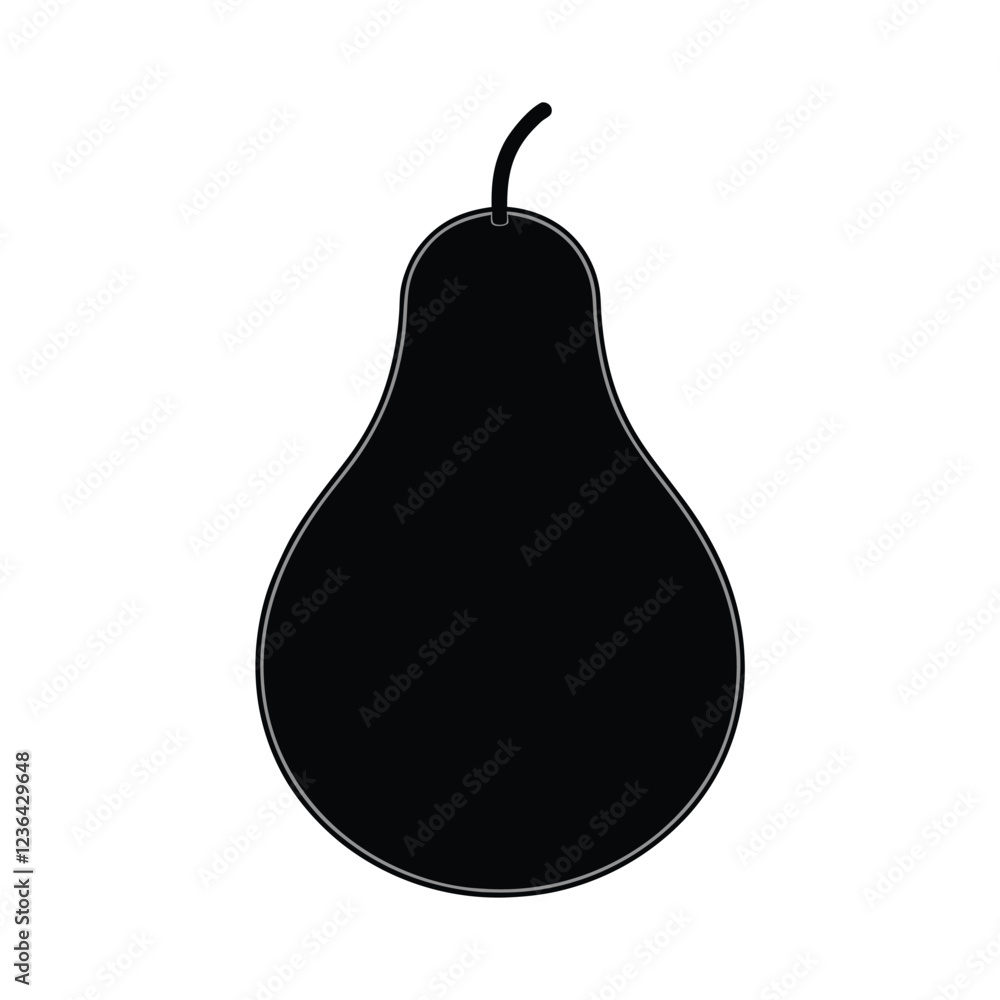 pear isolated on white vector illustration pear isolated on white vector illustration