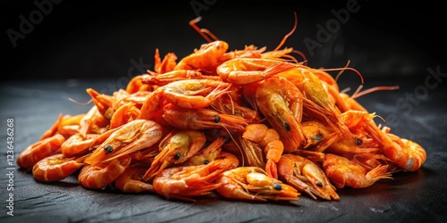 Wallpaper Mural Crisp dried shrimp, perfect for Thai grilling. High-resolution image showcases this essential ingredient's texture and color. Torontodigital.ca