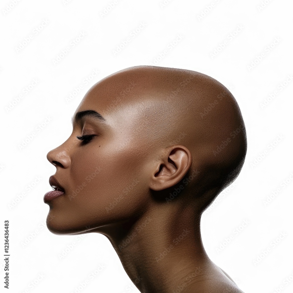 Sophisticated Portrait Of A Smooth Bald Model Sophisticated Portrait Of A Smooth Bald Model