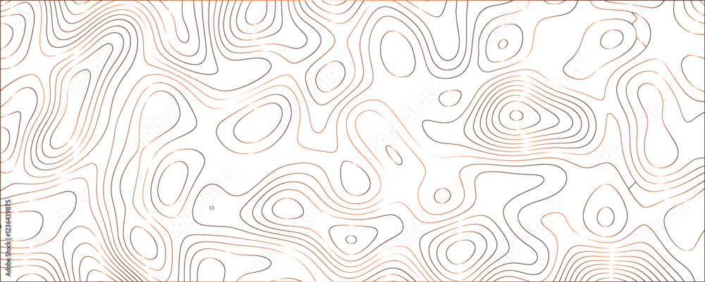 Fototapeta premium Abstract Terrain Contour Design with Flowing Lines and a Contemporary Artistic Flair