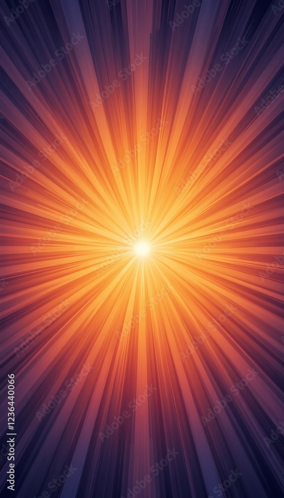 Abstract Radiating Light Burst Orange And Purple Hues Abstract Radiating Light Burst Orange And Purple Hues