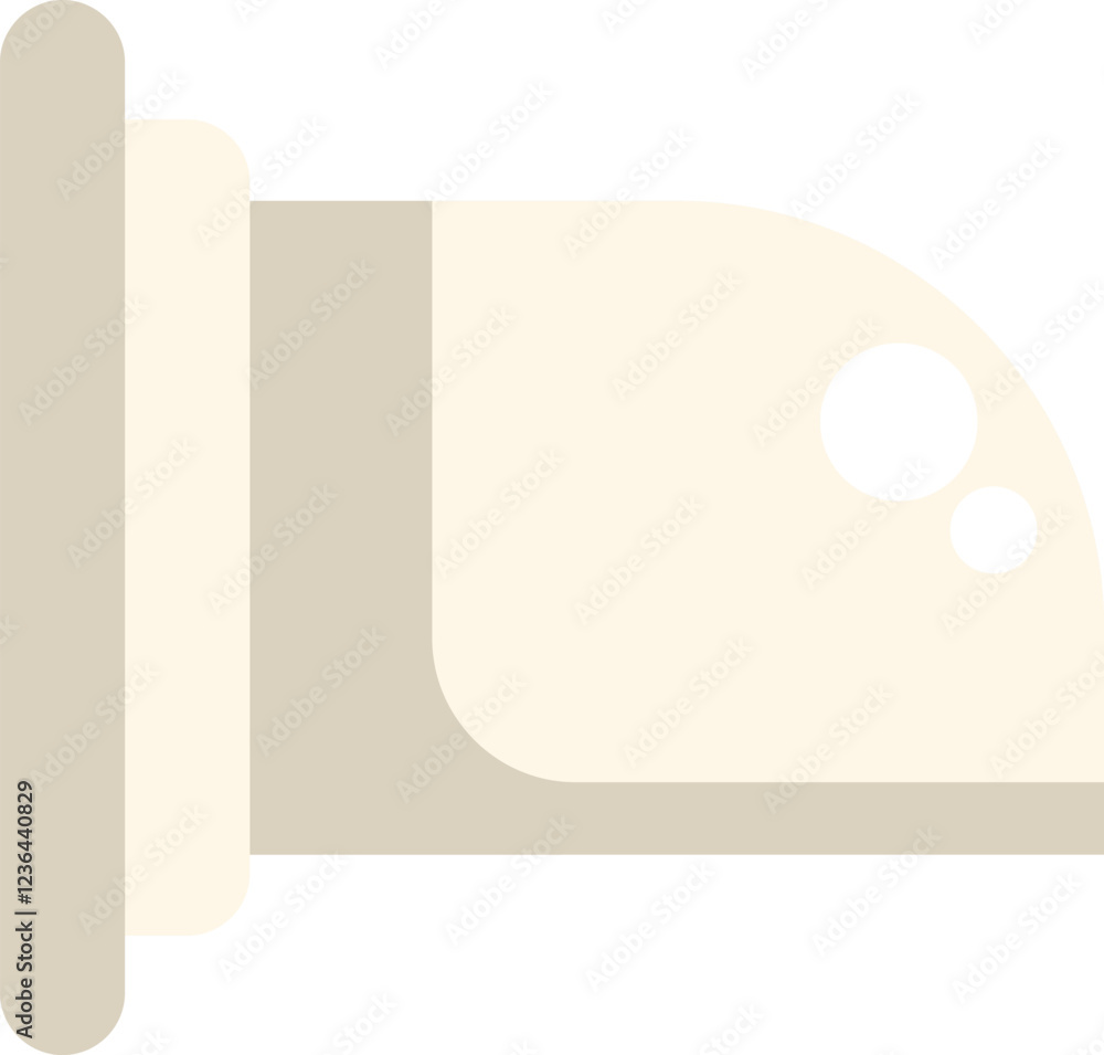 Simple flat vector icon of a security camera recording footage Simple flat vector icon of a security camera recording footage