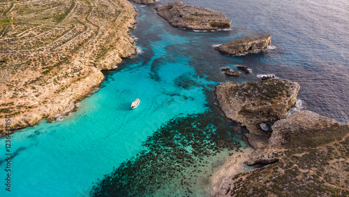 A view of Blue Lagoon in Comino Island