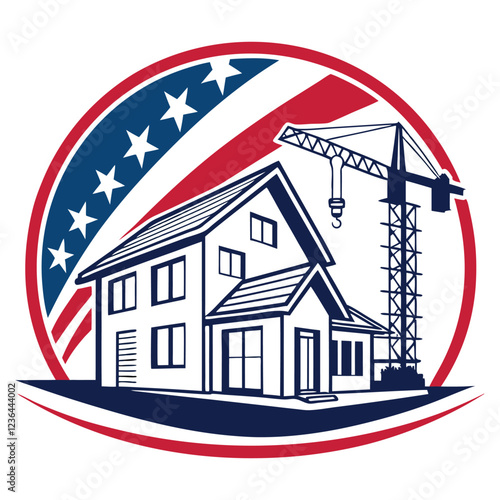House construction logo design
