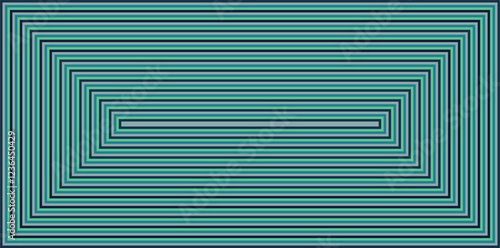 Visual effect created by rectangles getting progressively smaller