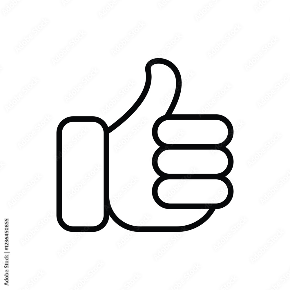 Vector of thumbs up icon illustration. Thumbs up Logo. Isolated vector sign symbol Vector of thumbs up icon illustration. Thumbs up Logo. Isolated vector sign symbol