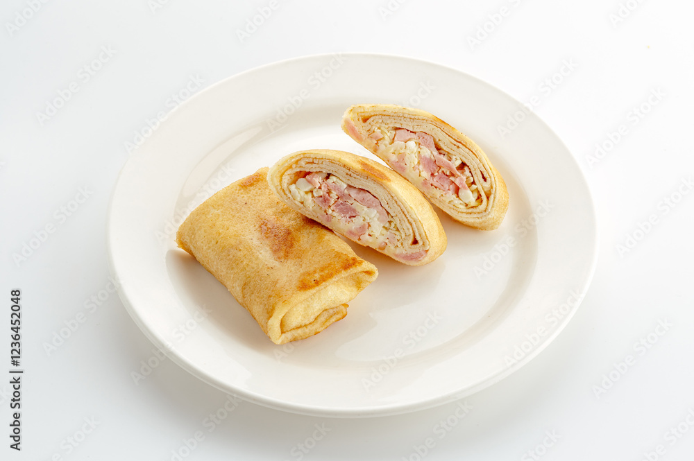 restaurant food on a white background. restaurant food on a white background.