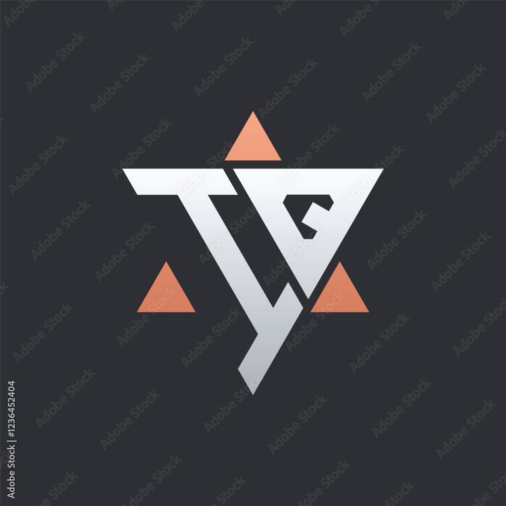 Modern IQ Letter Logo Design with Geometric Triangle Elements. IQ Logo Initials Modern IQ Letter Logo Design with Geometric Triangle Elements. IQ Logo Initials