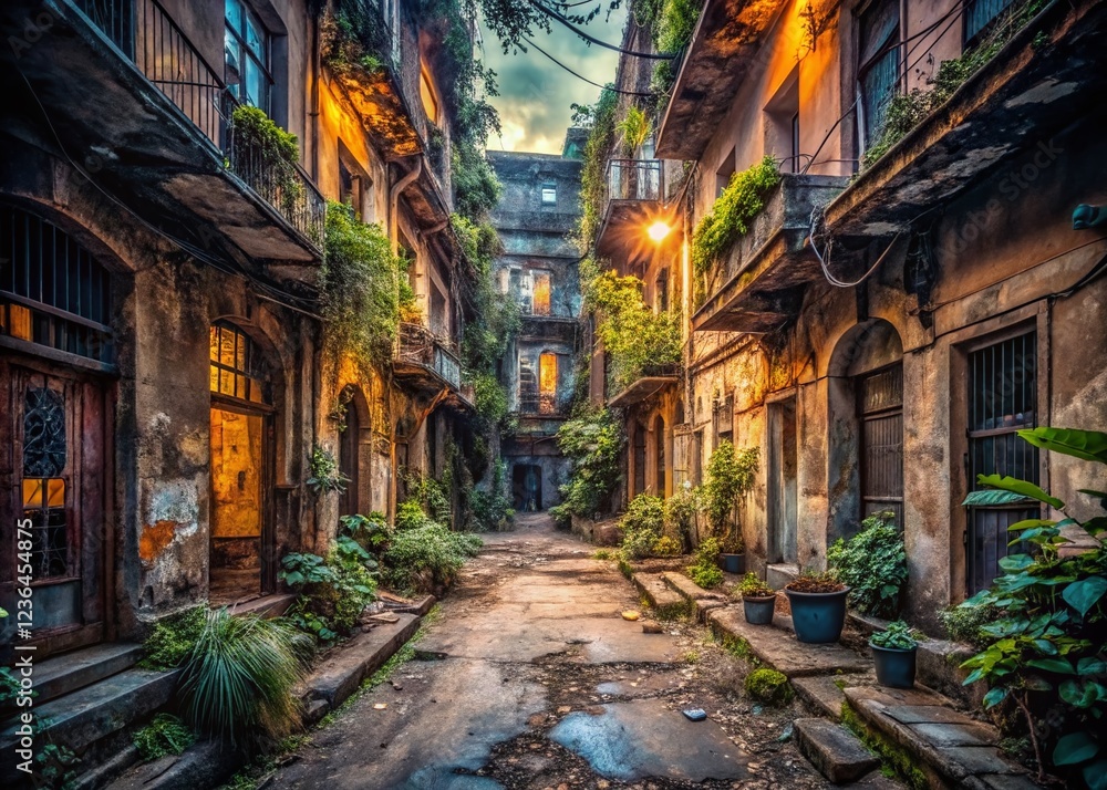 Fototapeta premium Urban Exploration: Exploring the Forgotten Depths of the City