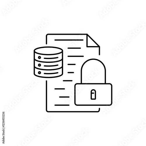 Outline Lock icon, represents controlled access.