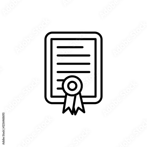 Diploma icon vector graphics