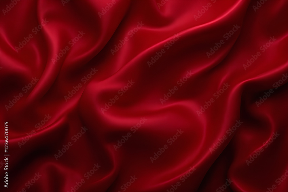 Crimson Silk Drapery: Luxurious Red Fabric Background Texture Crimson Silk Drapery: Luxurious Red Fabric Background Texture