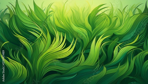grass background generated ai