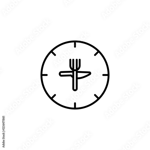 Lunchtime icon vector graphics