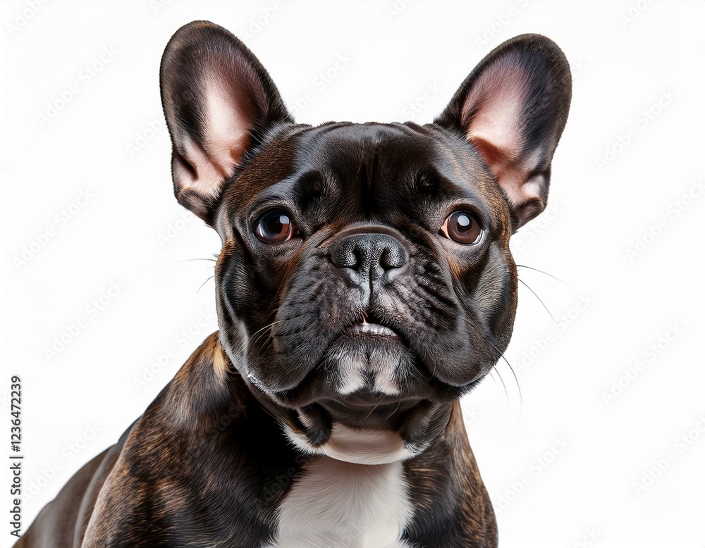 french bulldog dog isolated on white background generated ai french bulldog dog isolated on white background generated ai