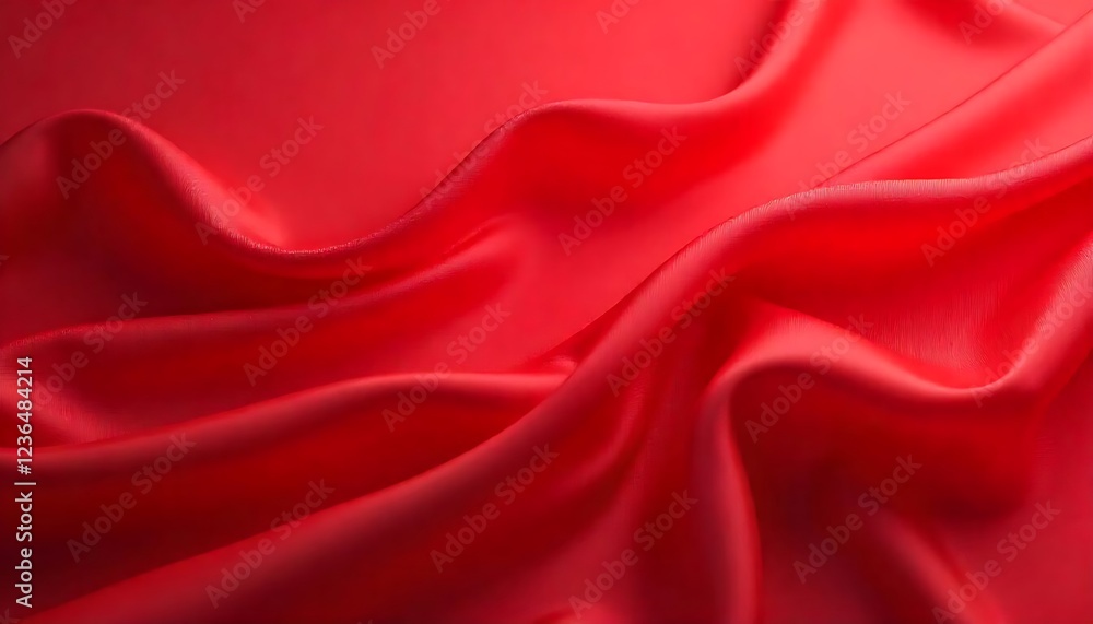 red silk background with smooth folds red silk background with smooth folds
