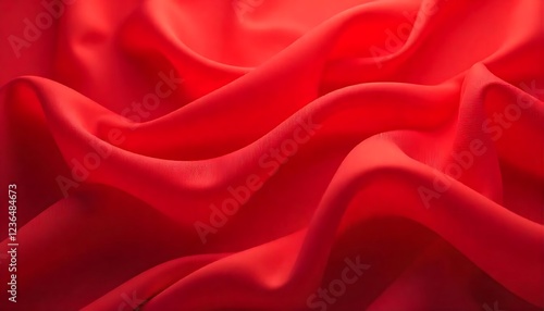 red silk background with smooth folds