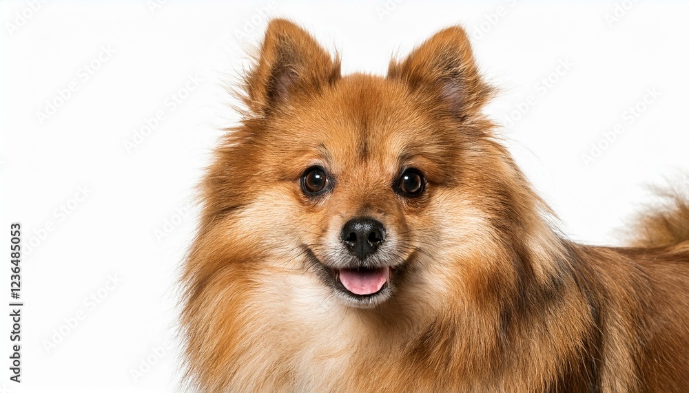 finnish spitz dog isolated on white background generated ai finnish spitz dog isolated on white background generated ai