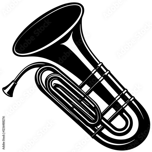 euphonium vector illustration