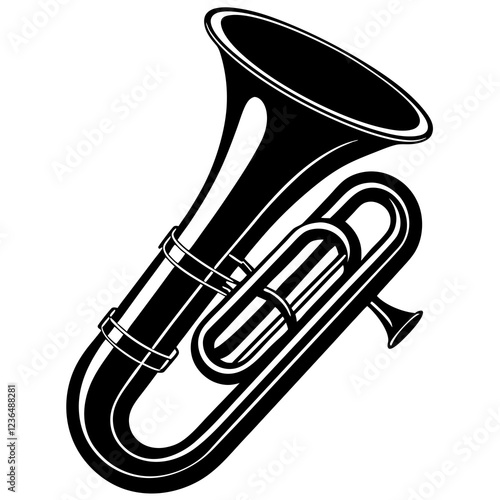 euphonium vector illustration