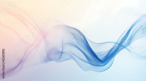 Abstract Blue and Pink Wave Design Background