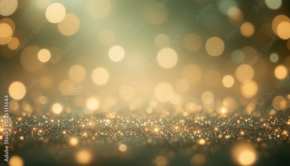 Sparkling Gold Glitter Background with Bokeh Lights Sparkling Gold Glitter Background with Bokeh Lights