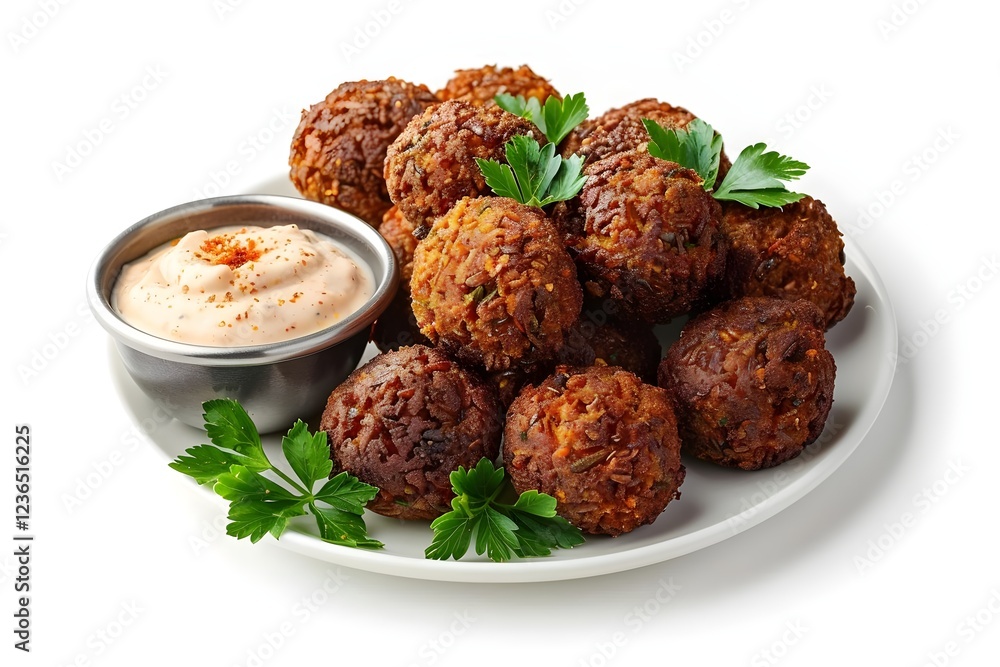 Savory Fried Rice Balls Served with Creamy Spicy Dip: A Delicious and Flavorful Culinary Creation, Perfect for a Quick and Satisfying Meal. Savory Fried Rice Balls Served with Creamy Spicy Dip: A Delicious and Flavorful Culinary Creation, Perfect for a Quick and Satisfying Meal.