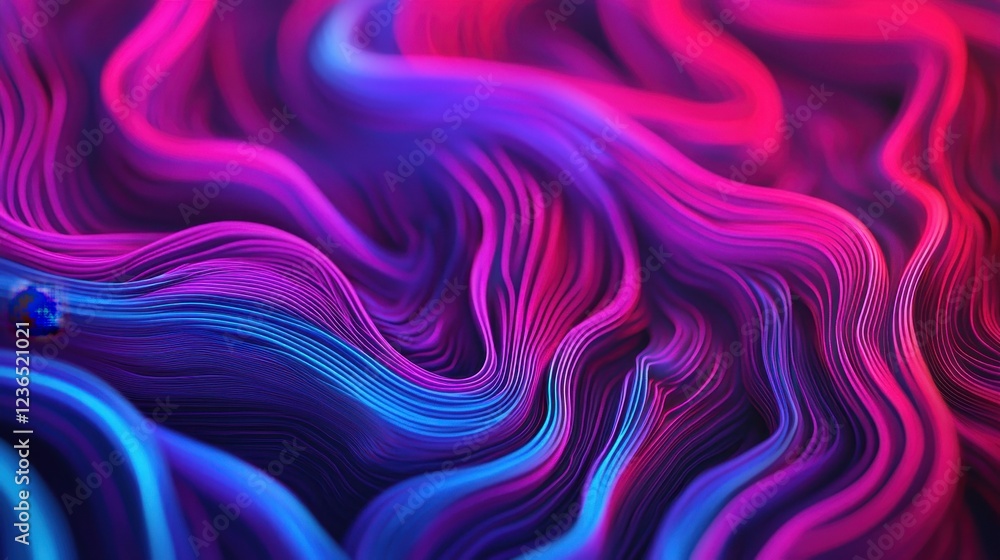 Obraz premium Colorful Abstract Waves Flowing in Dynamic Fluid Pattern Design