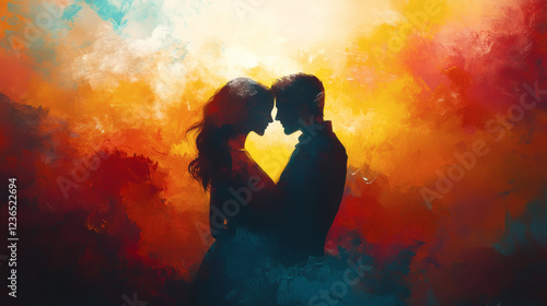 Wallpaper Mural Concept love relationship art painting Torontodigital.ca