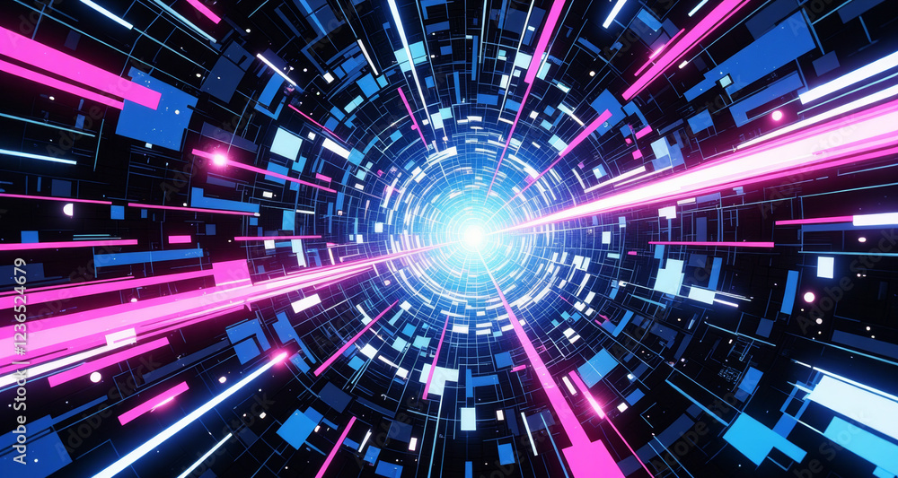 Fototapeta premium anime wallpaper abstract illustration background.