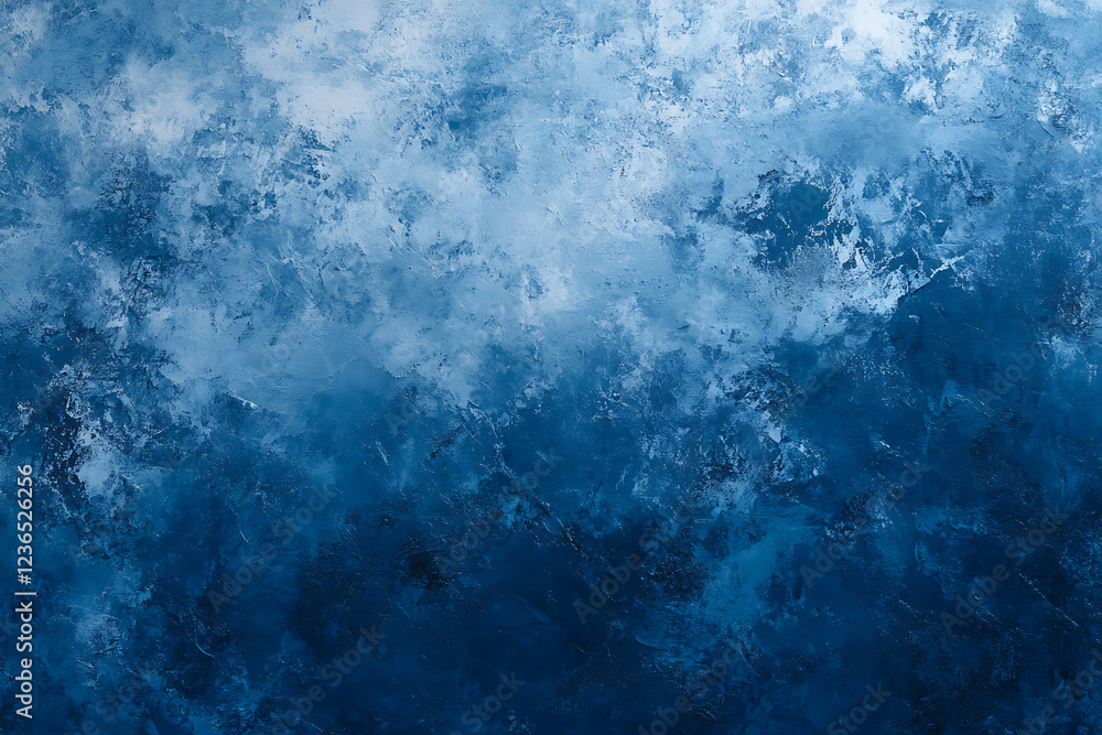 Dynamic abstract painting with a rich texture of ice blue and navy hues, evoking a stormy sea or frozen landscape, ideal for dramatic backdrops and creative visual projects. Dynamic abstract painting with a rich texture of ice blue and navy hues, evoking a stormy sea or frozen landscape, ideal for dramatic backdrops and creative visual projects.