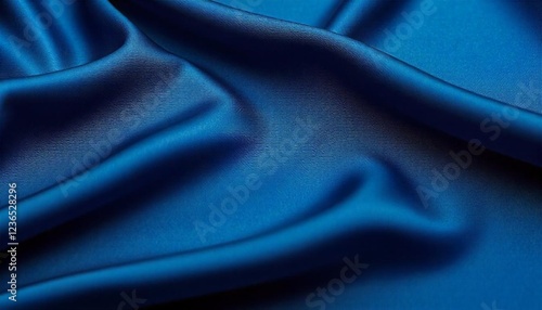 blue satin fabric