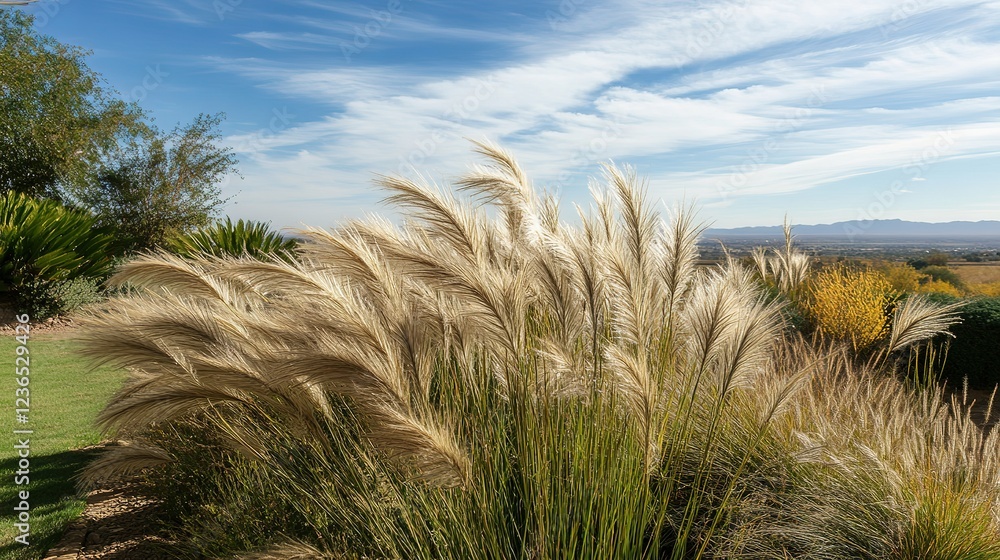 Enchanting Prairie Grass Swaying Gracefully in the Wind: A Peaceful Connection to the Expansive and Stunning Scenery of the Natural World Enchanting Prairie Grass Swaying Gracefully in the Wind: A Peaceful Connection to the Expansive and Stunning Scenery of the Natural World