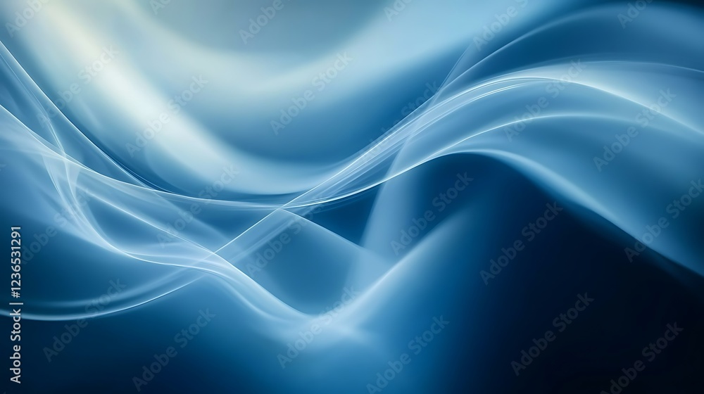 Abstract Blue Wave Light Design Background Abstract Blue Wave Light Design Background