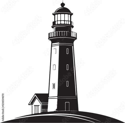 Isolated black stern oder leuchtturm icon Vector, black stern oder leuchtturm Silhouette,black stern oder leuchtturm icon set, black stern oder leuchtturm for logo,color black stern oder leuchtturm