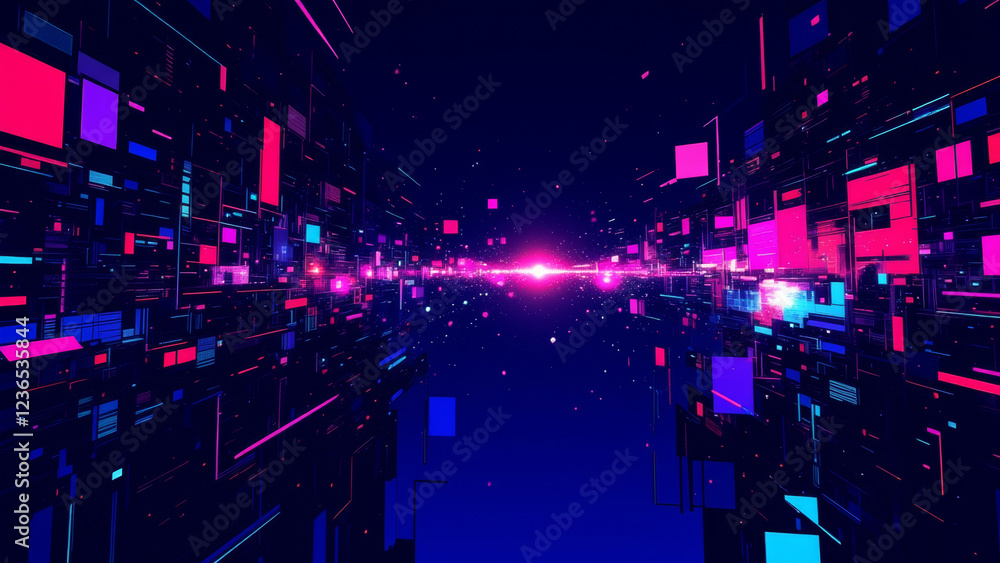Fototapeta premium anime wallpaper abstract illustration background..