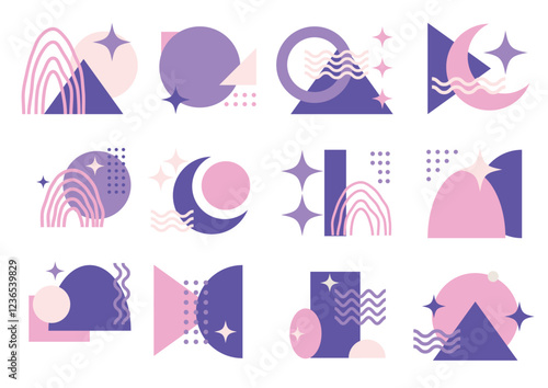 Set of Aesthetic Element - Vector