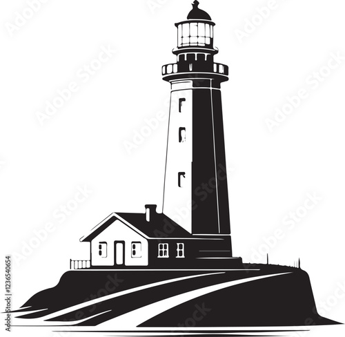 Isolated black stern oder leuchtturm icon Vector, black stern oder leuchtturm Silhouette,black stern oder leuchtturm icon set, black stern oder leuchtturm for logo,color black stern oder leuchtturm