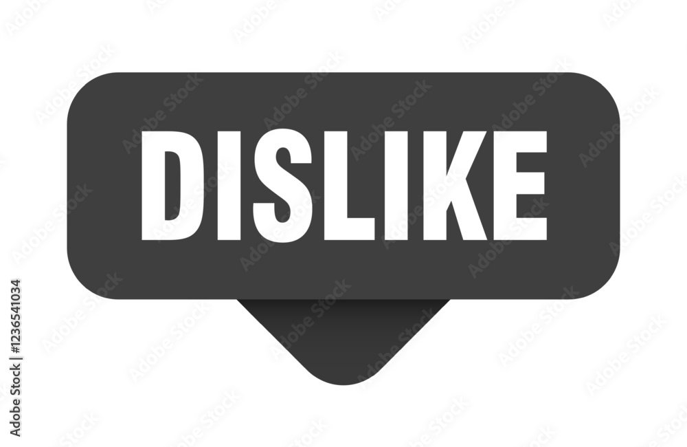dislike sticker. dislike sign on transparent background dislike sticker. dislike sign on transparent background
