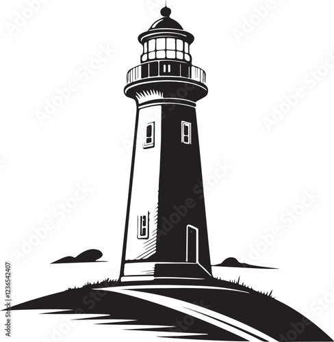 Isolated black stern oder leuchtturm icon Vector, black stern oder leuchtturm Silhouette,black stern oder leuchtturm icon set, black stern oder leuchtturm for logo,color black stern oder leuchtturm