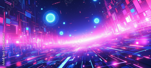 anime wallpaper abstract illustration background..