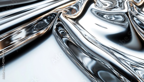 Wallpaper Mural Abstract Silver Liquid Metal Draped Surface Texture Torontodigital.ca