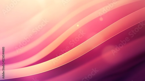 Abstract Pink and Orange Wave Background Design