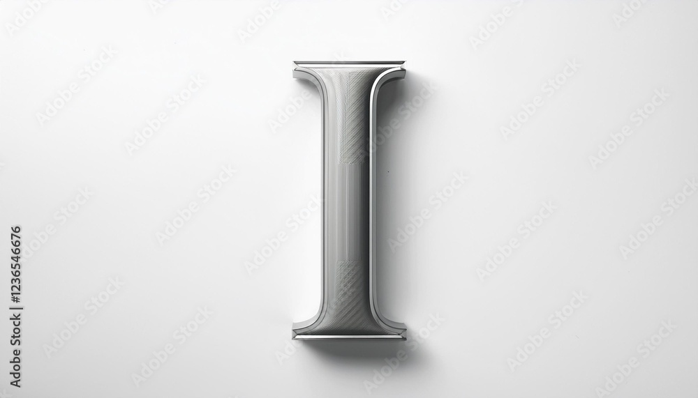 alphabet I on the plain background alphabet I on the plain background